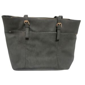 Vegan leather laptop tote purse